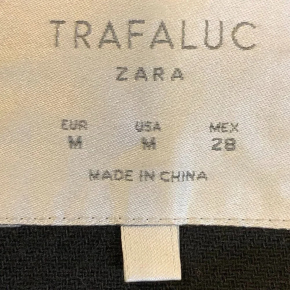 Zara Women's Trafaluc Covered Zip Mock Neck Long Sleeve Size M - Picture 8 of 13